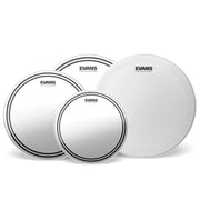 Evans Drumheads - Pack EC2S Clear Fusion (10", 12", 14") avec frappe de caisse claire sèche HD 14"
