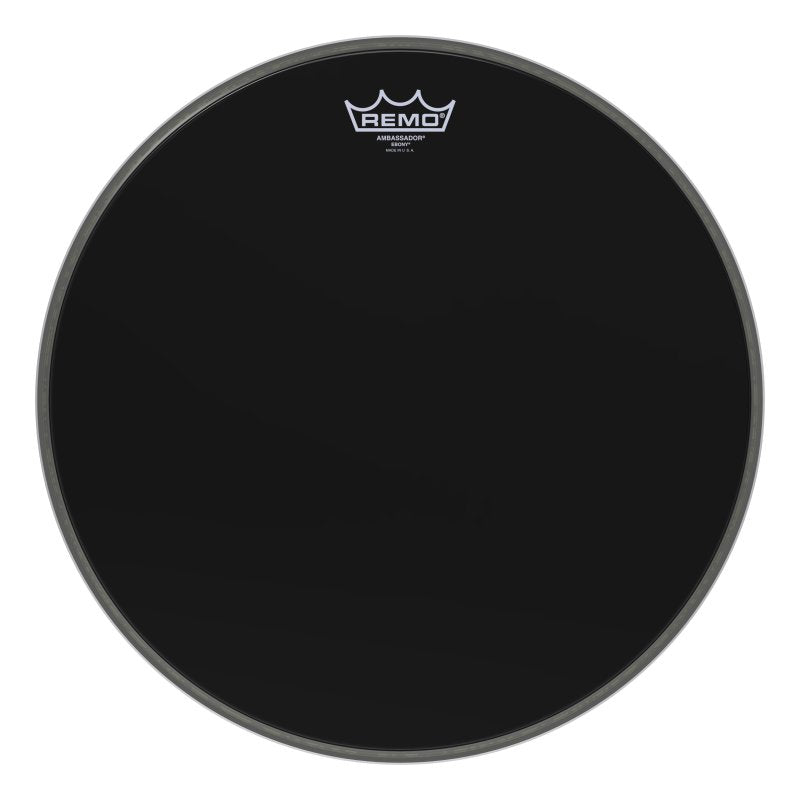 Remo - ES-1016-00 Ambassador® Ebony® Drumhead, 16" - ES-1016-00