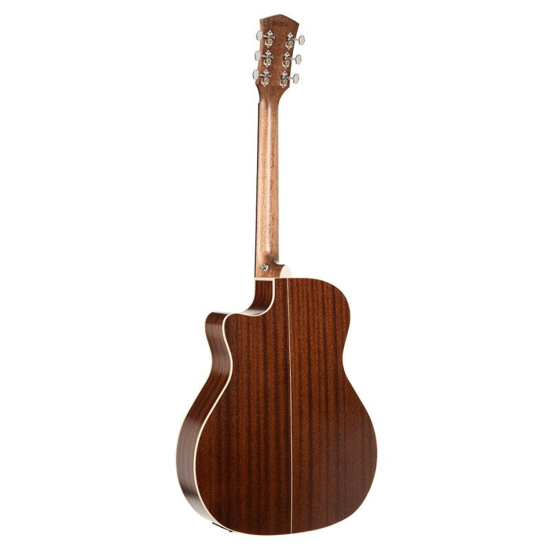 Cort Guitars - Essence Series Grand Auditorium Acoustic Guitar - Black Top Semi Gloss - ESSENCEGA4BTSG