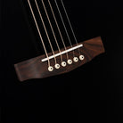 Cort Guitars - Essence Series Grand Auditorium Acoustic Guitar - Black Top Semi Gloss - ESSENCEGA4BTSG