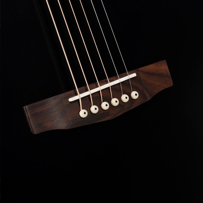 Cort Guitars - Essence Series Grand Auditorium Acoustic Guitar - Black Top Semi Gloss - ESSENCEGA4BTSG