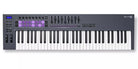 Novation - 61-Key MIDI Controller Keyboard with 16 RGB-backlit Pads, 8 Knobs, 9 Faders, and Pitch Bend - FLKEY-61 