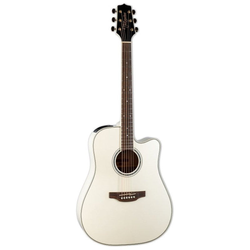 Takamine - G Series Steel String Dreadnought Acoustic / Electric Guitar - Pearl White - GD37CEPW