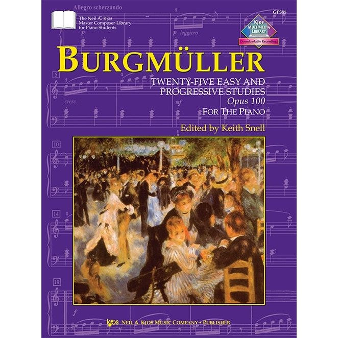 KJOS Master Composer Library - F. Burgmuller - 25 Easy & Progressive Studies, Op. 100