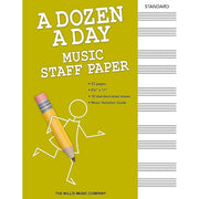 A Dozen a Day - Music Staff Paper