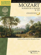 G. Schirmer, Inc. - W.A. Mozart - Sonata In A Major - K. 331 - Audio Access Included - Recorded Performances Online