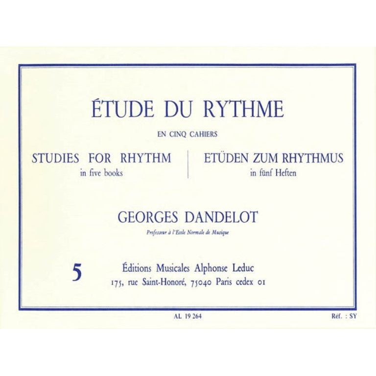 G. Dandelot - Etude Du Rythme - Volume 5