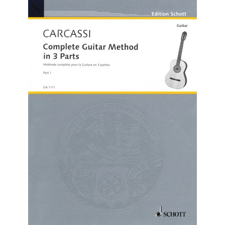 HL49010663 49010663 GA1-11 GA 1-11 Schott Music - Matteo Carcassi - Complete Guitar Method - Volume 1