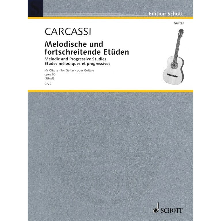 HL49010746 49010746 GA2 GA 2 Schott Music - Matteo Carcassi - Melodic and Progressive Etudes, Op. 60