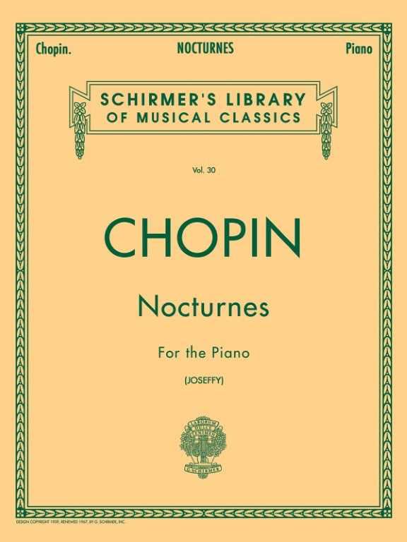 Schirmer - F. Chopin - Nocturnes - For the Piano