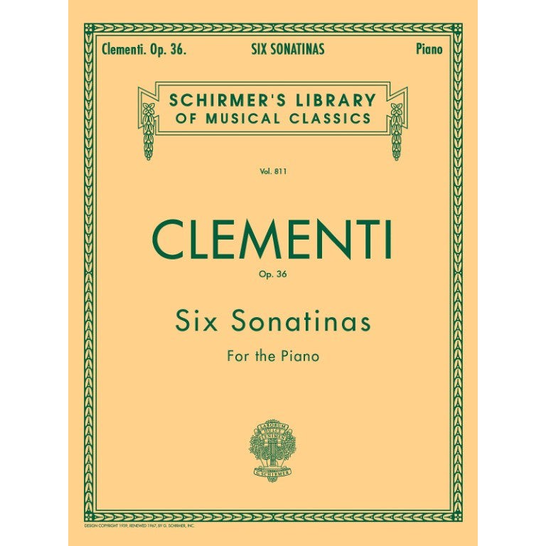 G. Schirmer, Inc. - M. Clementi - Six Sonatinas - Op. 36