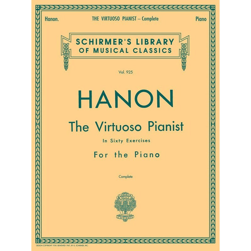 G. Schirmer, Inc. - C.-L. Hanon - The Virtuoso Pianist In Sixty Exercises - For the Piano