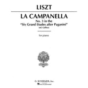 G. Schirmer, Inc. - F. Liszt - La Campanella - No. 3 in the "Six Grand Etudes after Paganini" - for piano