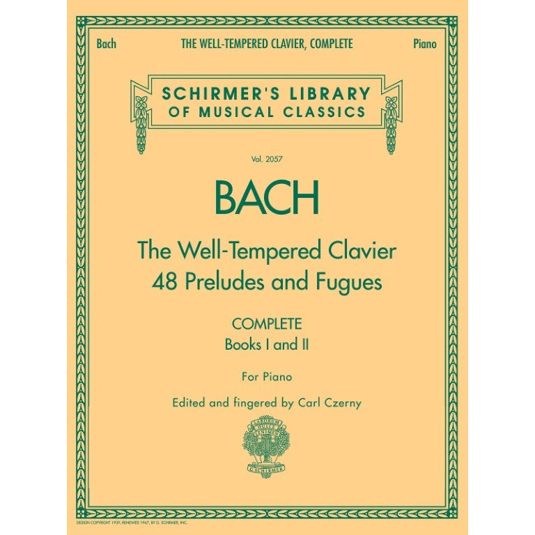 G. Schirmer, Inc. - J.S. Bach - The Well-Tempered Clavier - 48 Preludes and Fugues - Complete - Books I and II