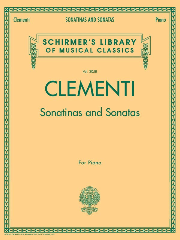 Schirmer - M. Clementi - Sonatinas and Sonatas