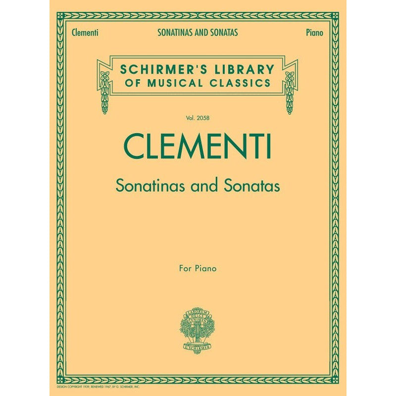 G. Schirmer, Inc. - M. Clementi - Sonatinas and Sonatas