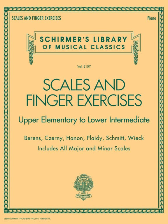 Schirmer - Scales And Finger Exercises - Upper Elementary to Lower Intermediate