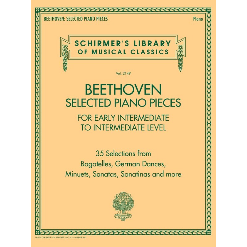 G. Schirmer, Inc. - L.V. Beethoven - Selected Piano Pieces - For Early Intermediate To Intermediate Level