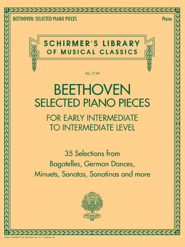 Schirmer - L.V. Beethoven - Selected Piano Pieces - For Early Intermediate To Intermediate Level