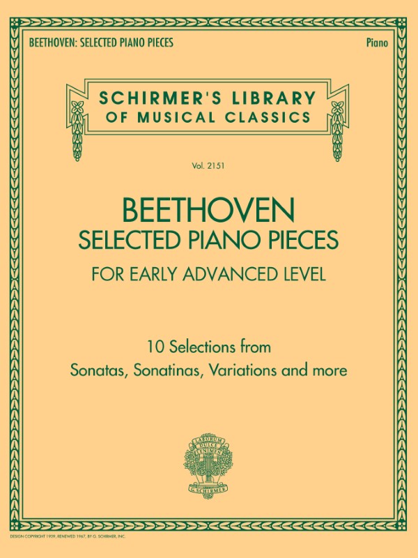 Schirmer - L.V. Beethoven - Selected Piano Pieces - For Early Advanced Level