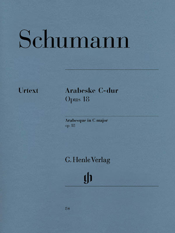 HL51480084 51480084 HN84 HN 84 G. Henle Verlag - R. Schumann - Arabesque in C major - op. 18