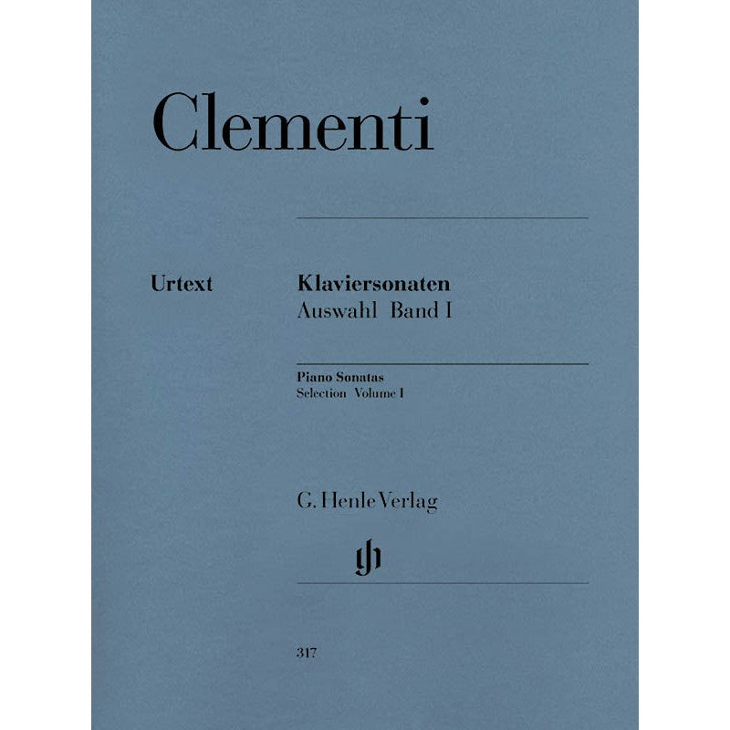HL51480317 51480317 HN317 HN 317 G. Henle Verlag - M. Clementi - Piano Sonatas - Selection - Volume I