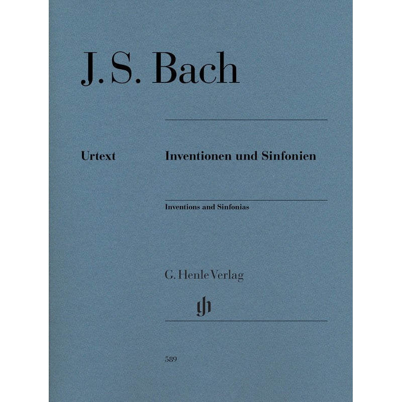 HL51480589 51480589 HN589 HN 589 G. Henle Verlag - J.S. Bach - Inventions and Sinfonias