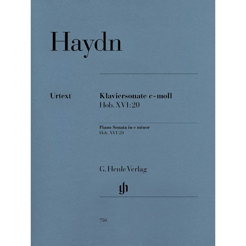 HL51480750 51480750 HN750 HN 750 G. Henle Verlag - J. Haydn - Piano Sonata in C minor - Hob. XVI:20