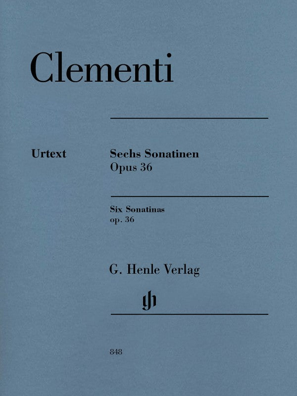 HL51480848 51480848 HN848 HN 848 G. Henle Verlag - M. Clementi - Six Sonatinas - op. 36