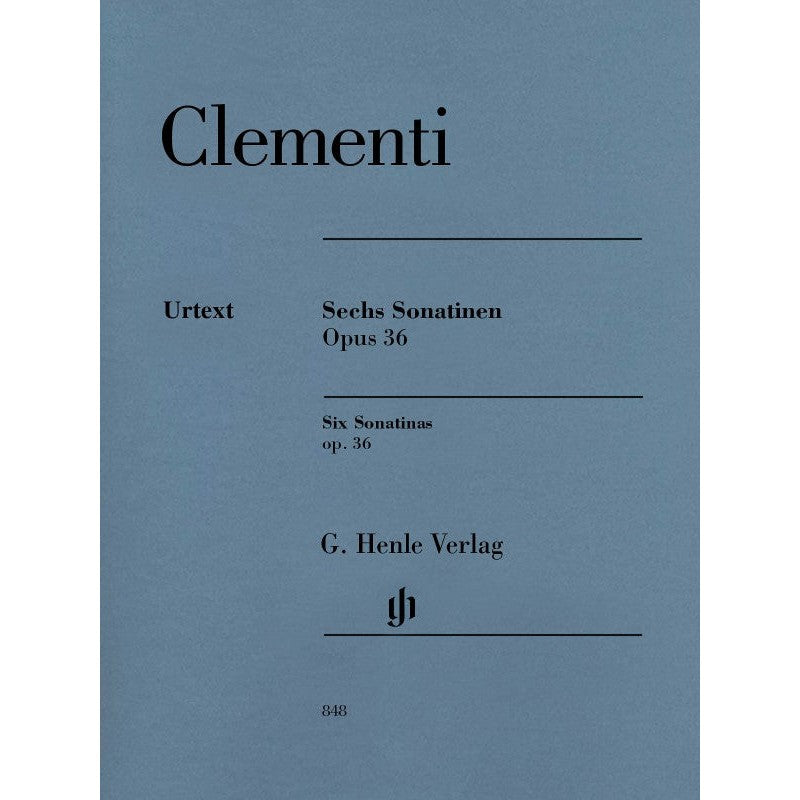 HL51480848 51480848 HN848 HN 848 G. Henle Verlag - M. Clementi - Six Sonatinas - op. 36