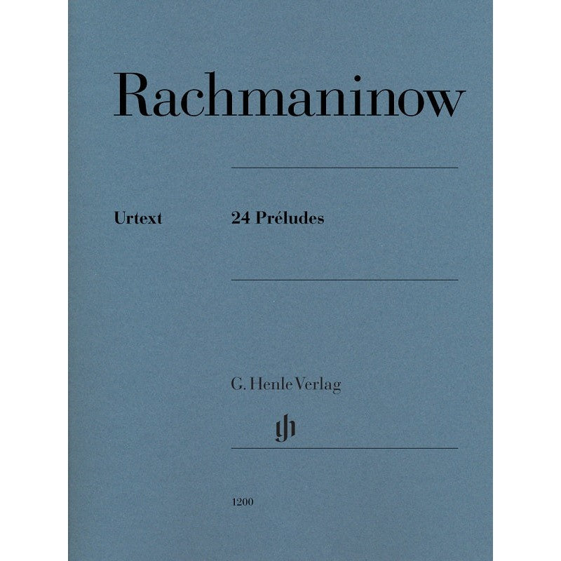 HL51481200 51481200 HN1200 HN 1200 G. Henle Verlag - S. Rachmaninoff  - 24 Préludes