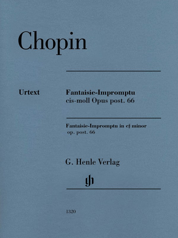 HL51481320 51481320 HN1320 HN 1320 G. Henle Verlag - F. Chopin - Fantaisie-Impromptu C# Minor Op. Post. 66