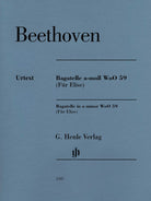 HL51481347 51481347 HN1347 HN 1347 G. Henle Verlag - L.V. Beethoven - Bagatelle in a minor WoO 59 (Für Elise)