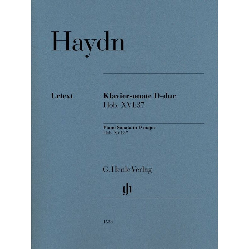 HL51481533 51481533 HN1533 HN 1533 G. Henle Verlag - J. Haydn - Piano Sonata D major - Hob XVI:37