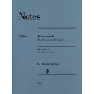 Henle Notes, Large - Sketchbook For Music & Notes (Manuscript Paper Sketchbook) G. Henle Verlag HN8005 HN 8005 HL51488005 51488005