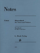 HL51488005 51488005 HN8005 HN 8005 G. Henle Verlag - Henle Notes, Large - Sketchbook For Music & Notes (Manuscript Paper Sketchbook)