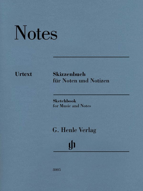 HL51488005 51488005 HN8005 HN 8005 G. Henle Verlag - Henle Notes, Large - Sketchbook For Music & Notes (Manuscript Paper Sketchbook)