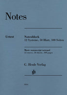 HL51488016 51488016 HN8016 HN 8016 G. Henle Verlag - Henle Notes, Music Manuscript Notepad - Pad with Music Paper