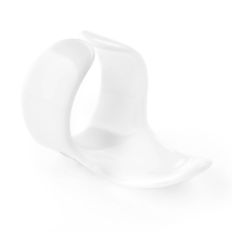 Dunlop - White Plastic Fingerpicks Shell, Large (12-Pack) - JD9021R