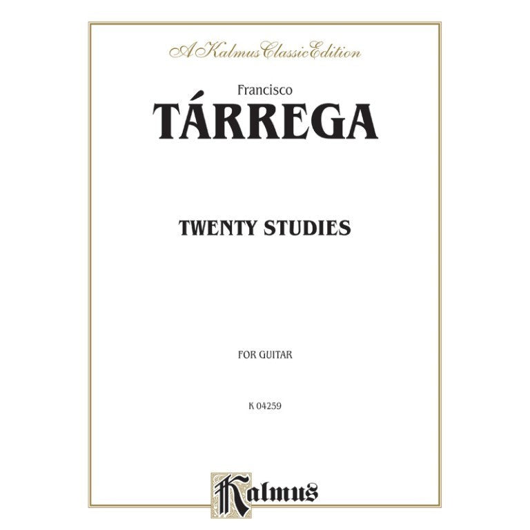 Kalmus Edition - F. Tárrega - Twenty Studies