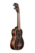 KALA - Striped Ebony Soprano Ukulele - KA-EBY-S