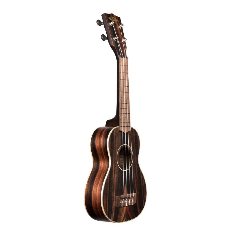 KALA - Striped Ebony Soprano Ukulele - KA-EBY-S
