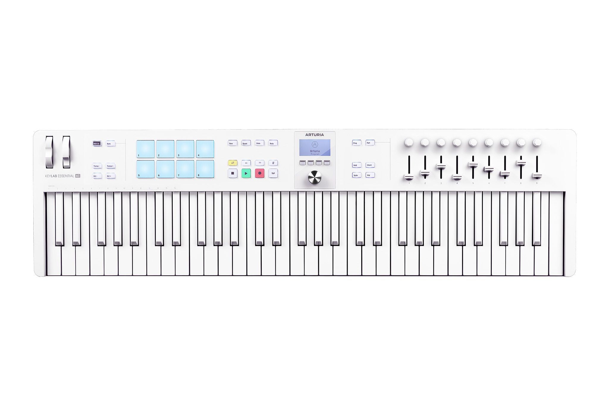 Arturia - Limited Edition KeyLab Essential 61 MK3 Universal MIDI Controller Keyboard - Alpine White - KEYLABESSENTIAL61MK3AW