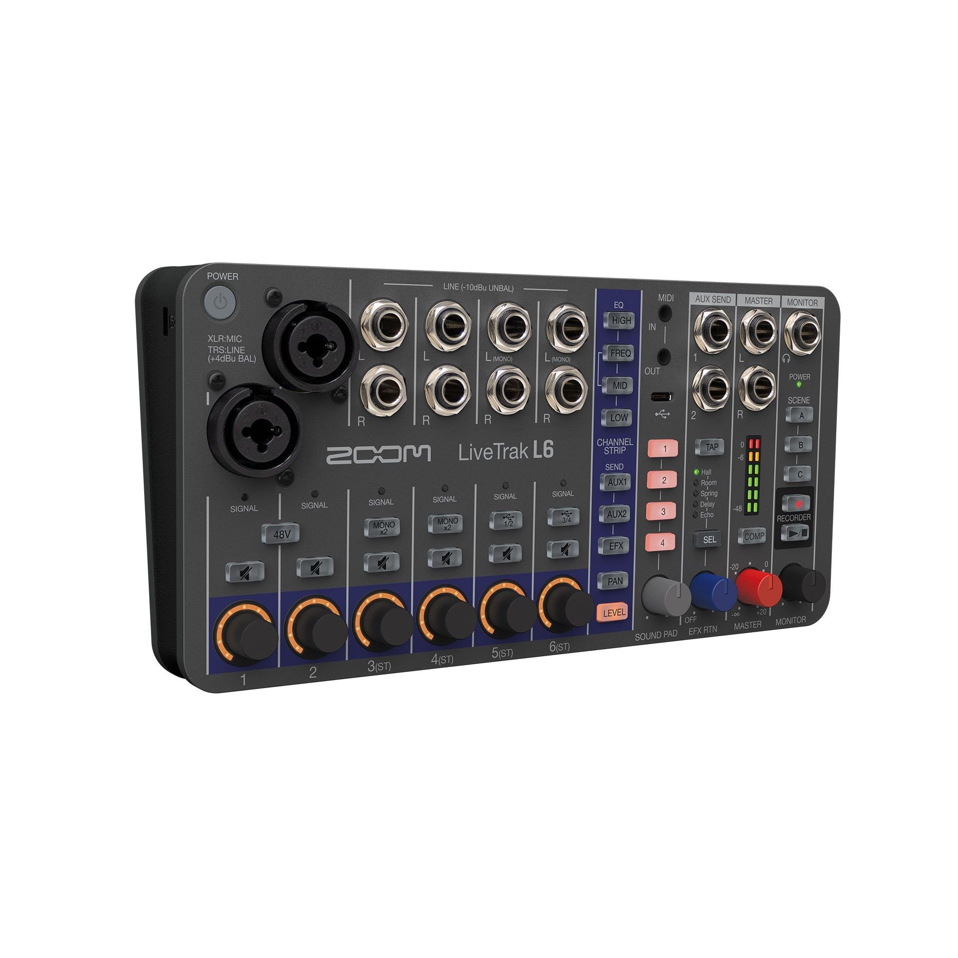 Zoom - LiveTrak L6 10-Track Digital Mixer / Recorder - ZL6