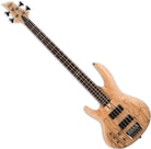 ESP - LTD Spalted Maple Natural Satin Left-handed Bass Guitar - LB204SMNSLH