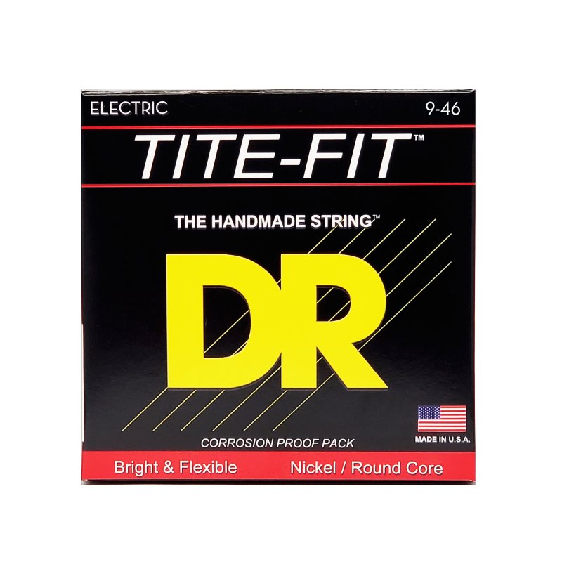 DR Handmade Strings - Tite-fit Electric Guitar Strings, Light - Heavy (9-46) - LH-9