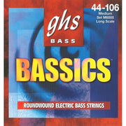 GHS - 4-String Bassics, Nickel-Plated Electric Bass Strings - Medium (.044-.106) - M6000