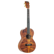 Mahalo Ukuleles - Artist Elite Series Photo Flame Koa Baritone Ukulele With Bag, Matt Finish - MA4KA