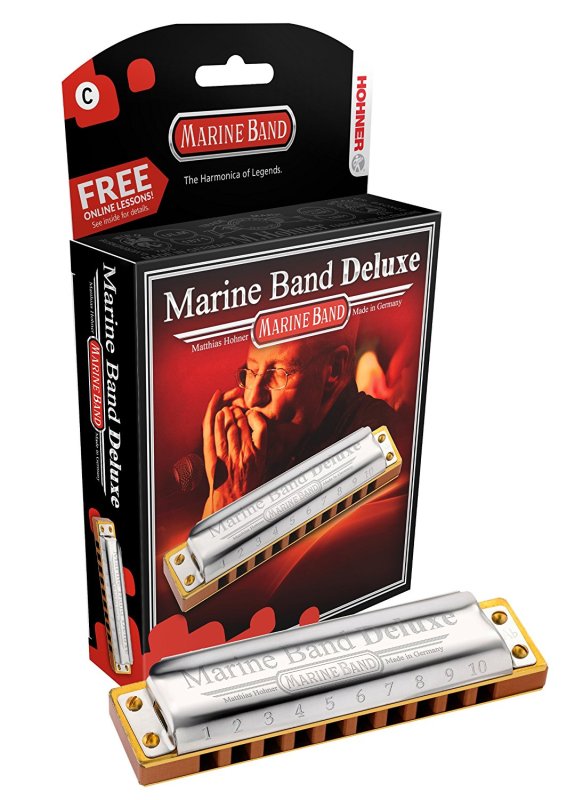 Hohner - Hohner Marine Band Deluxe Harmonica, Key of C - MBDLX-C