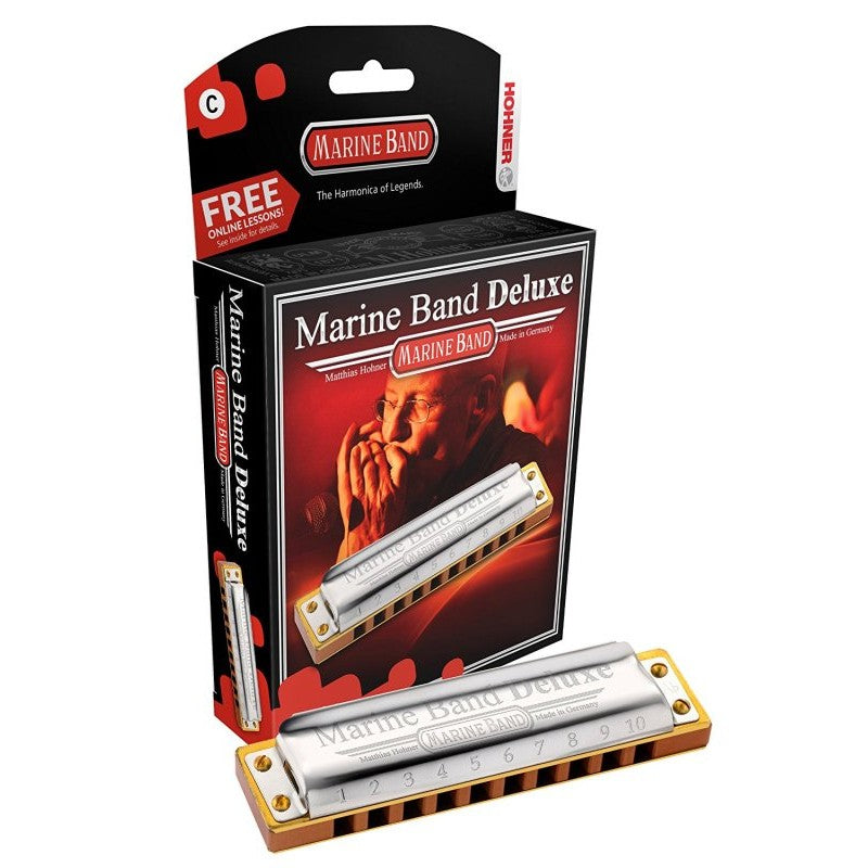 Hohner - Hohner Marine Band Deluxe Harmonica, Key of C - MBDLX-C